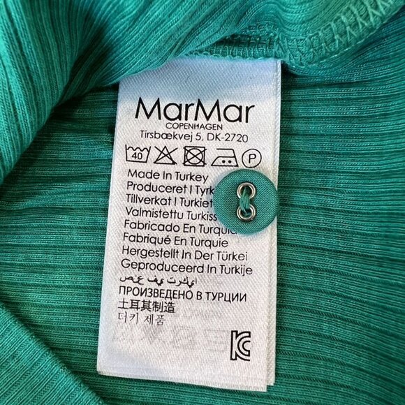 🆕NWT Marmar Copenhagen Grass Ribbed Henley - Picture 4 of 7
